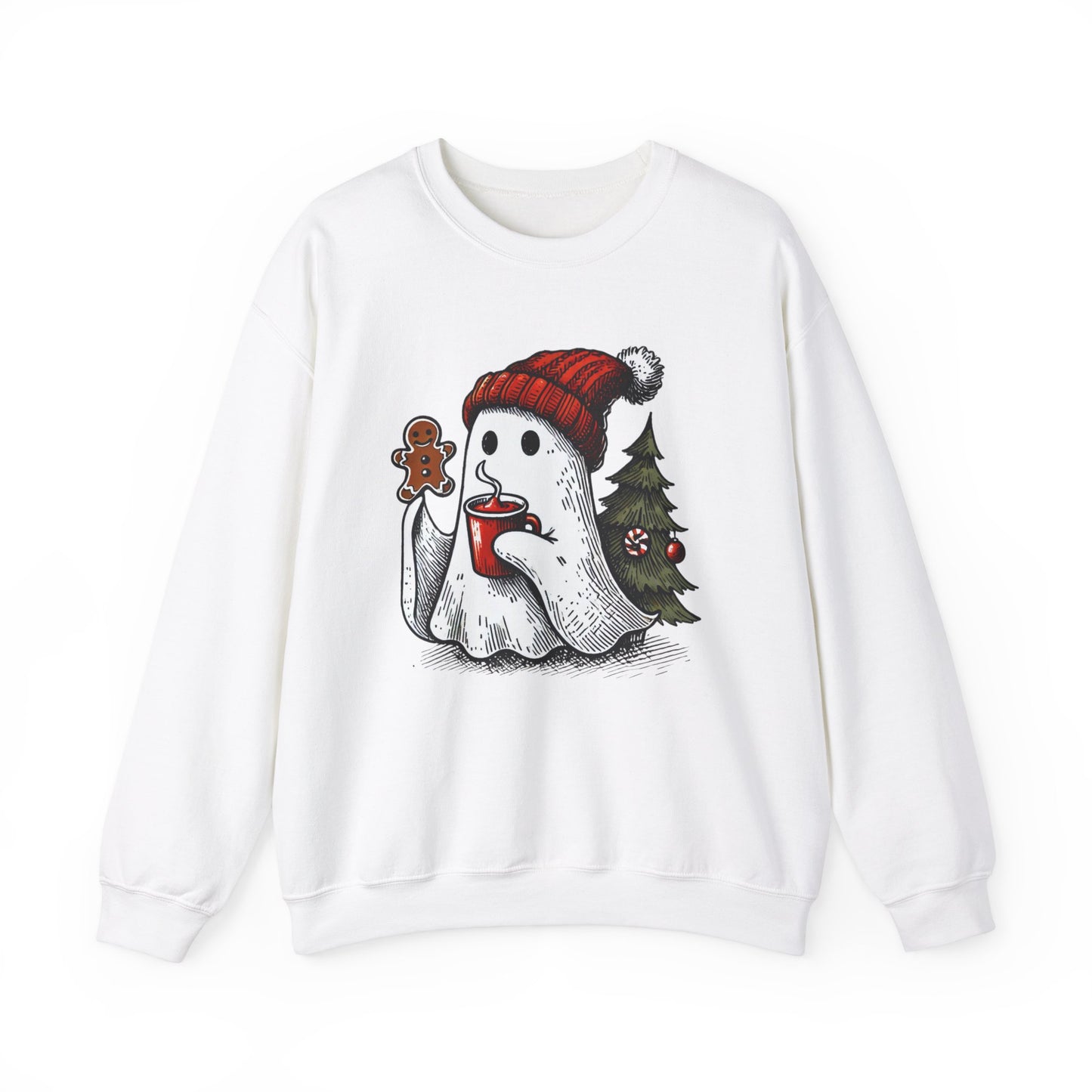 Christmas Ghost Crewneck Sweatshirt