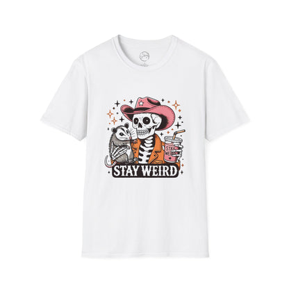 Skeleton Stay Weird Tee