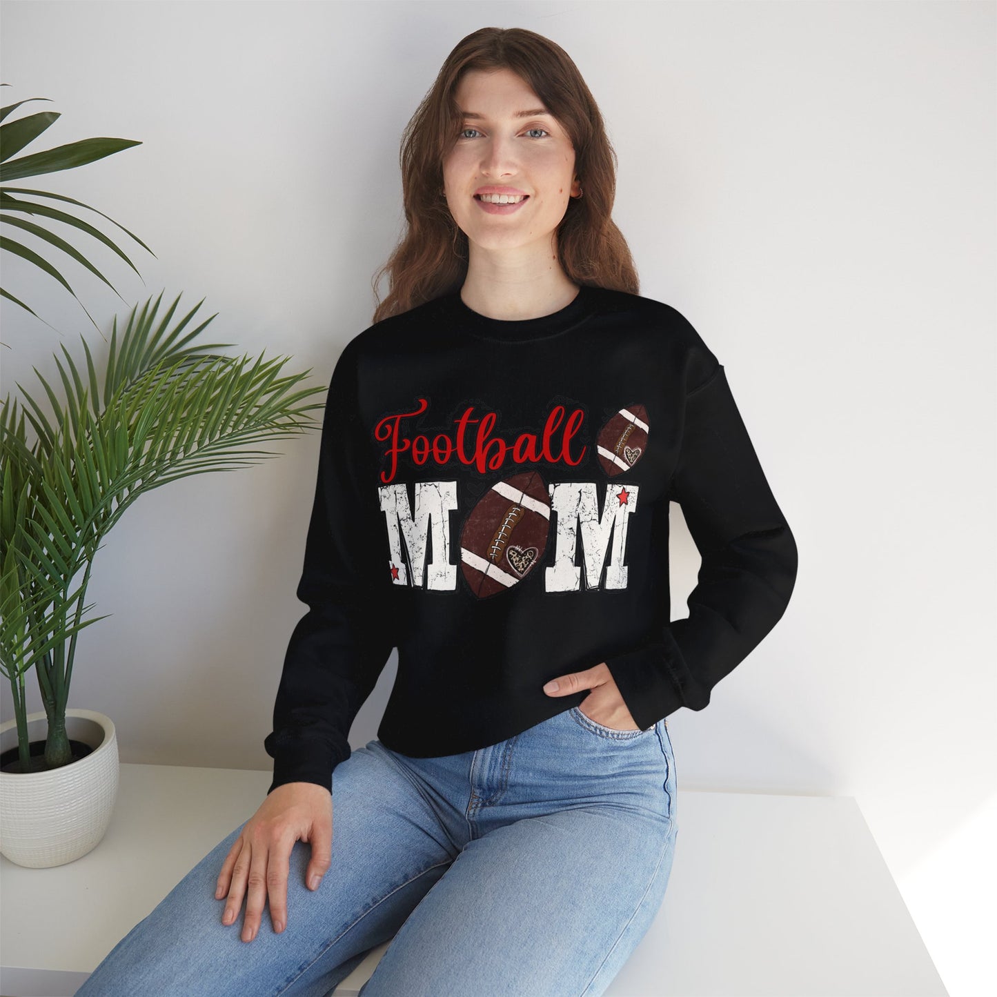 Football Mom Crewneck Sweatshirt