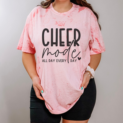 Cheer Mode Tye Dye Tee