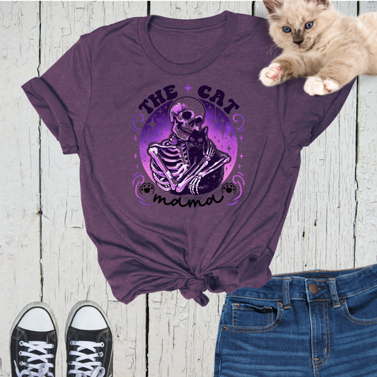 The Cat Mama Skeleton Tee