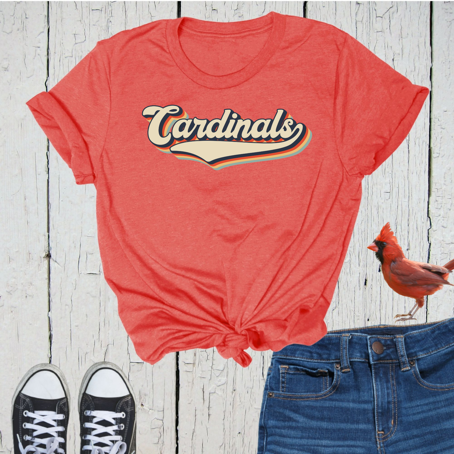 Retro Cardinal Tee