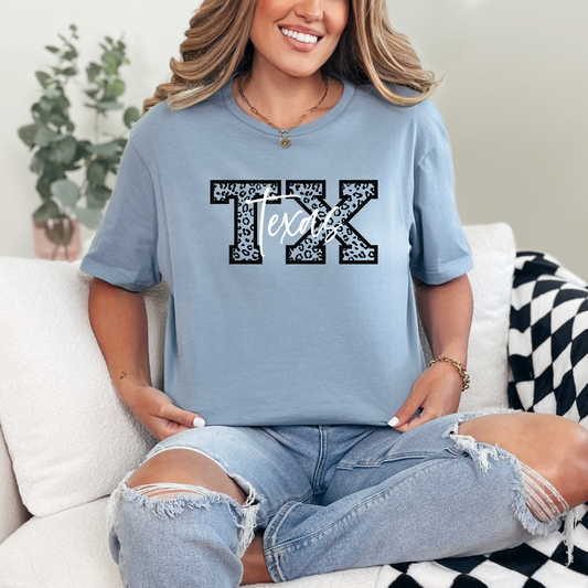 Leopard Texas TX Tee