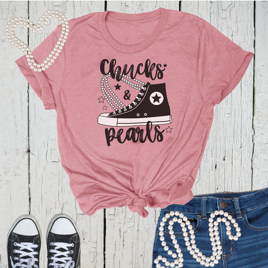 Chucks & Pearls Tee