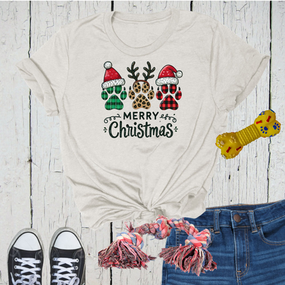 Merry Christmas Dog Mom Tee