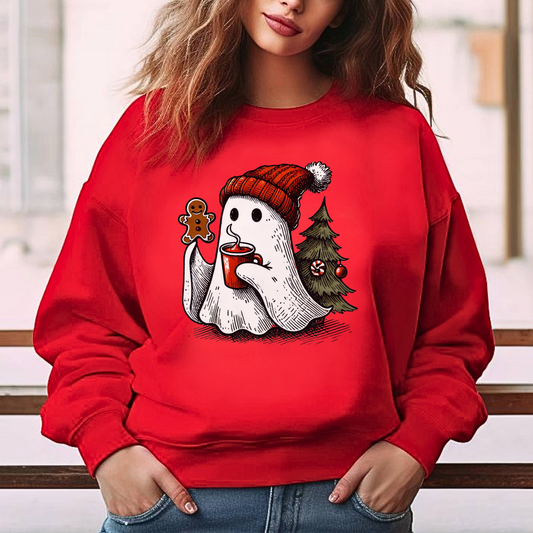 Christmas Ghost Crewneck Sweatshirt