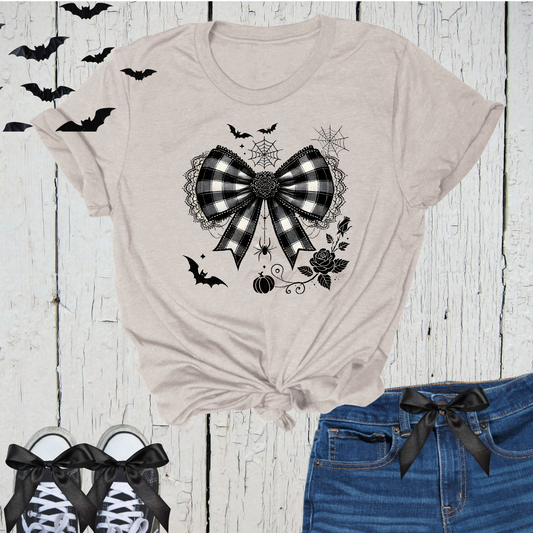 Lace Halloween Bow Tee